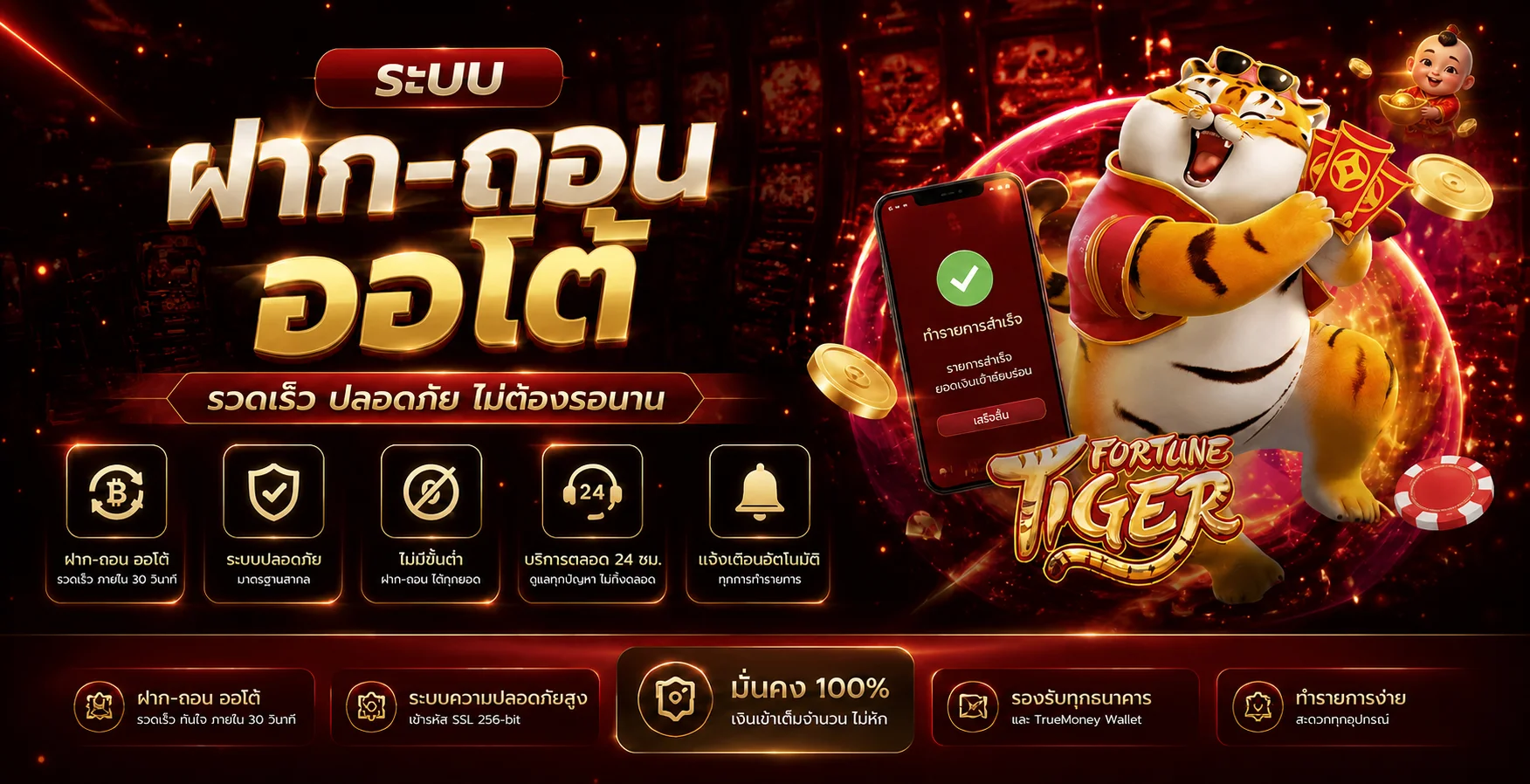 ระบบฝากถอนและการดูแลบัญชี ALLINTHAI